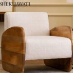 Wooden Sofa Single Seater: Handcrafted Solid Wood Comfort